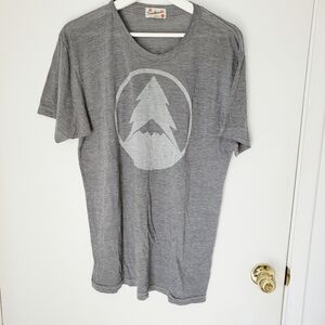 Tradelands mens tee tree graphic gray M